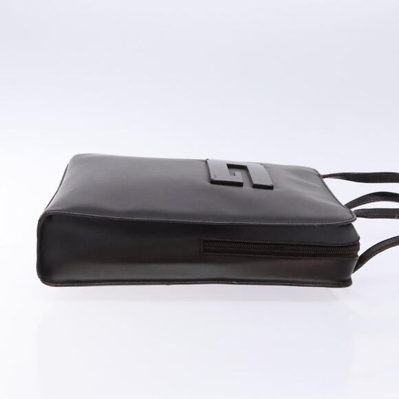 GUCCI Shoulder Bag Patent Leather Dark Brown 002 002 - Picture 4 of 12